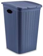 STEFANPLAST Elegance szennyeskosár 50 L, kék