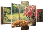 Kép - Macska az ablakban (150x105 cm)