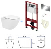 Mexen FENIX - Sadrokartónový modul na závesné WC, Slim rám 8 cm - 60100