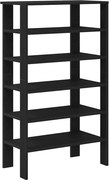 vidaXL fekete szerelt fa cipőtároló szekrény 61x32x105 cm