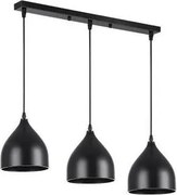 Csillár zsinóron COMO 3xE27/60W/230V fekete