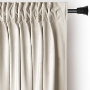 Bézs bársony dimout (részleges sötétítő) függöny 140x245 cm Pleat – Restilo