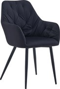 Design fotel, fekete Velvet szövet, VERIO NEW