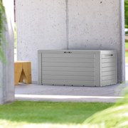 Deuba Woody 280 L tárolódoboz - szürke