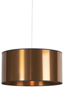 Art Deco lógólámpa fehér réz árnyékolóval 50 cm - Pendel
