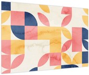 Kép - Absztrakció retro mintákkal (90x60 cm)