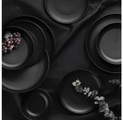 24 darabos étkészlet fekete/porcelán