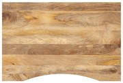 tömör nyers mangófa íves asztallap 100 x 60 x 2,5 cm
