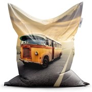 Classic babzsák veterán busz - gyerek, színes