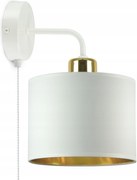 Fali lámpa kapcsolóval Fehér Arany