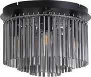 Searchlight 55620-320SM - Mennyezeti lámpa SWIZZLE 5xE14/60W/230V Ø32 cm füstszínű