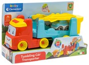 Színes Team Red bukfenceztető autószállító 2 az 1-ben Clementoni