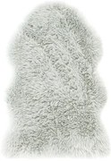 AmeliHome Dokka szőrme, szürke, 50 x 80 cm