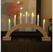 Brilagi - LED karácsonyi gyertyatartó 7xLED/2xAA 28x45 cm