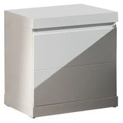 Lara White fehér éjjeliszekrény, szélesség 44 cm - Vipack