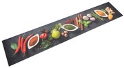 mosható fűszermintás bársony konyhaszőnyeg 60 x 300 cm