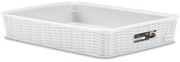 STEFANPLAST Tárolókosár Elegance L, fehér