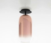 Artemide Gople mennyezeti lámpa fekete/réz, fúvott üveg, E27, 20W