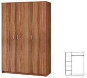 Gardróbszekrény 3D Szilva. 746651