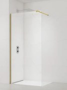Walk-in zuhanyparaván Walk-In / ajtó 90 cm SAT Walk-in aranyfényű profil színben SATBWI90PRZ