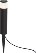 Modern kültéri oszlop lámpa 12V fekete LED-del IP65 - Voltaire Palo