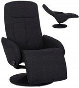 Modern Fotel Fekete Szövet Kárpittal. TONY