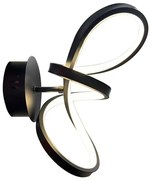 LED Fali lámpa TESORO LED/15W/230V fekete