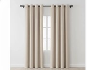 Sötétítő függöny VELVET bézs 140x250 cm (2 db), fém gyűrűk