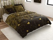 VISATA fekete mikroszálas ágyneműhuzat Ágyneműhuzat mérete: 70 x 80 cm | 140 x 200 cm