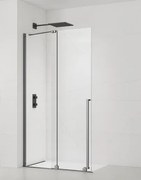 Walk-in zuhanyparaván 120 cm SAT Xmotion PVD Gun metal SATBWIXM120GM