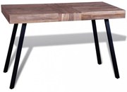 újrahasznosított tíkfa asztal