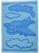 Gyerek törölköző BEBÉ repülő kék 30x50 cm