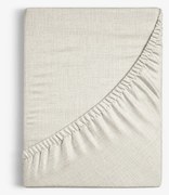 Goldea körgumis pamut lepedő - világos vászonszövésű 80 x 160 cm