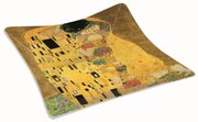 Klimt Üvegtál 13x13 cm díszdobozban A Csók