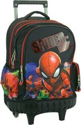 Pókember Global prémium gurulós iskolatáska, táska 42 cm