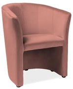 Cuba Velvet fotel, rózsaszín