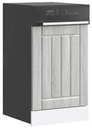 mosogatógép panel Lucca szürke sonoma színű fából készült műfa