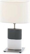 ENVY 4099 CHANA szürke-fehér asztali lámpa 1x40W E27 Ø250mm ↕420mm