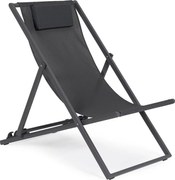 Antracitszürke fém kerti napozóágy Taylor – Bizzotto