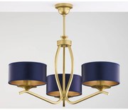 Jupiter 2113 - KASZMIR rúdra szerelhető csillár 3xE27/15W/230V kék/arany
