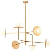 Redo 01-2733 - Csillár rúdon PLATO 6xG9/10W/230V arany