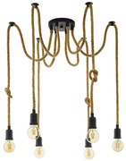 Eglo 43195 - Csillár zsinóron RAMPSIDE 6xE27/28W/230V pók