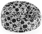 Cocoon babzsák cica és medve, fekete / fehér