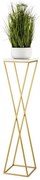 HowHomely Virágállvány LOFT 100x24 cm arany/fehér DD0329