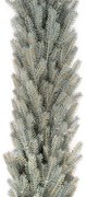 100% 3D-s Jeges Lucfenyő karácsonyi girland 100 cm