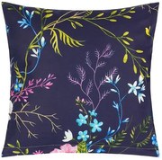 Bellatex Párnahuzat Almafa virág sötétkék, 40 x 40cm