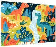 Kép - Vidám dinoszauruszok (90x60 cm)