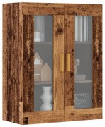 antik fa színű függő faliszekrény 69,5 x 34 x 90 cm