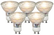 5 db GU10 LED lámpa készlet COB 3.5W 330 lm 3000K