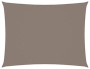 tópszínű téglalap alakú oxford-szövet napvitorla 5 x 6 m